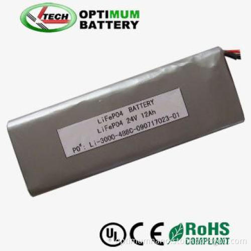 24V 12ah Lithium Batteries with PCB